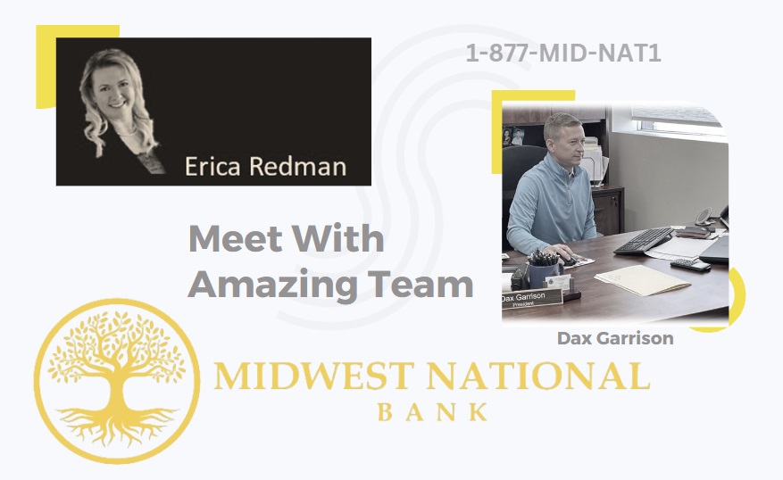 A picture of two loan officers working.